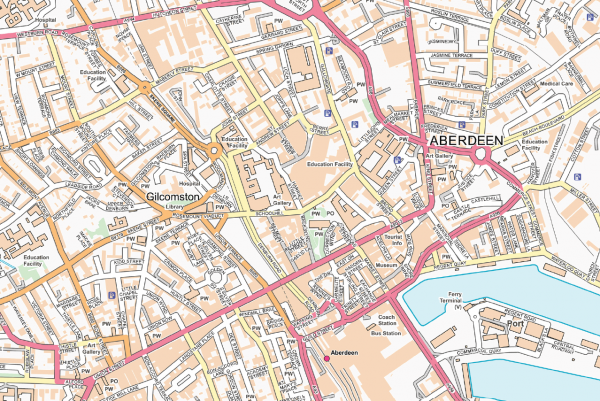 Aberdeen Street map