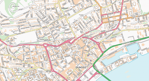 Dundee Street map