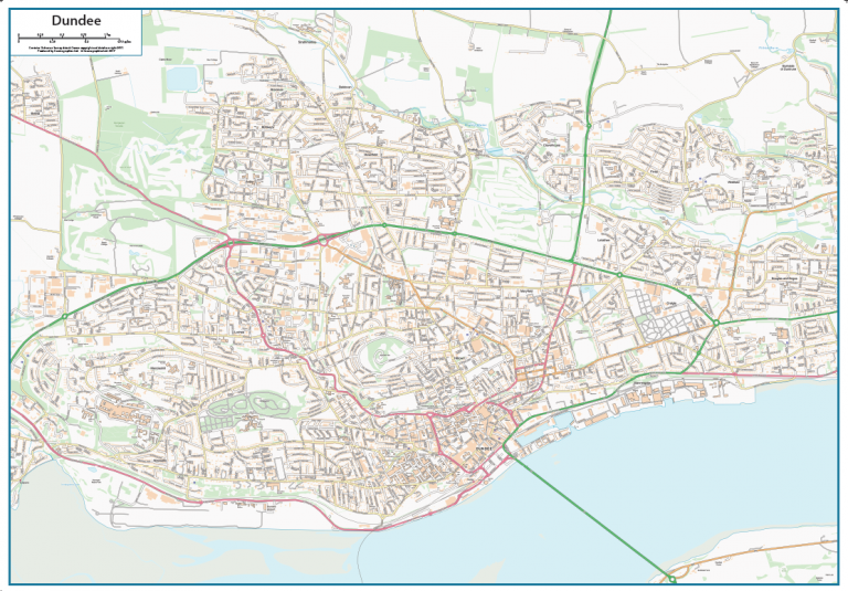 Dundee Street map Cosmographics Ltd