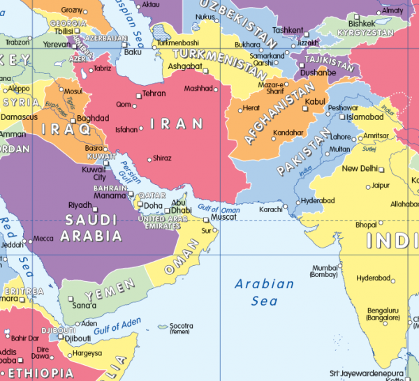 Personalised colour blind friendly World Countries and Capitals