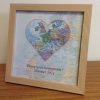Personalised map gift - world travels (free delivery)