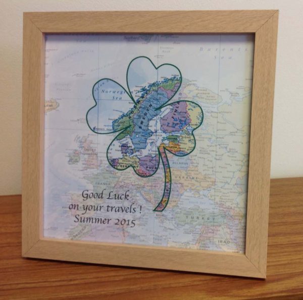 Personalised map gift - world travels (free delivery)