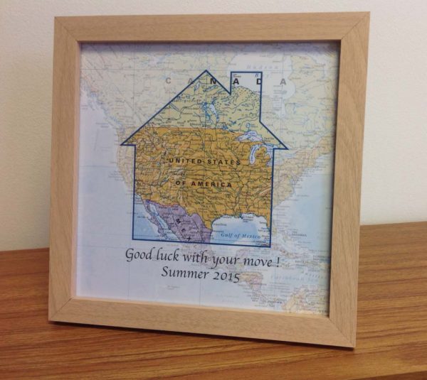 Personalised map gift - world travels (free delivery)