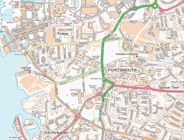 Portsmouth Street map - Cosmographics Ltd