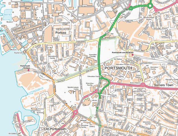 Portsmouth Street map