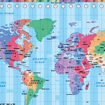 World Time Zone maps