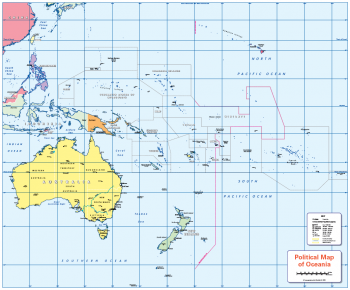 Oceania and Australasia maps