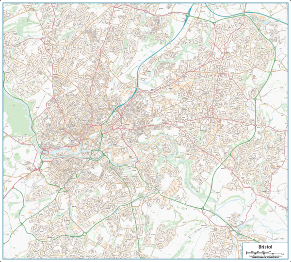 Bristol Street map
