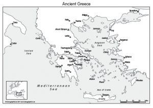 Ancient Greece map and Ancient Egypt (set of 3)