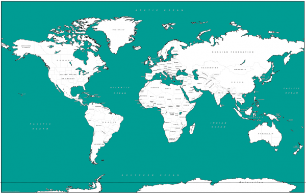 Retro World Map