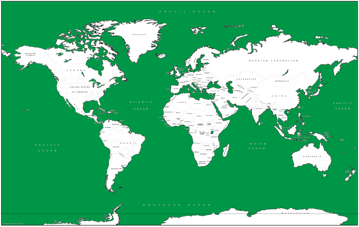 Retro World Map
