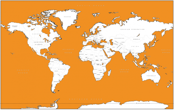 Retro World Map