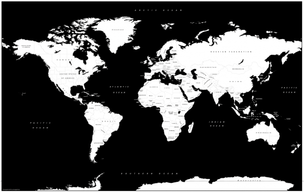 Retro World Map