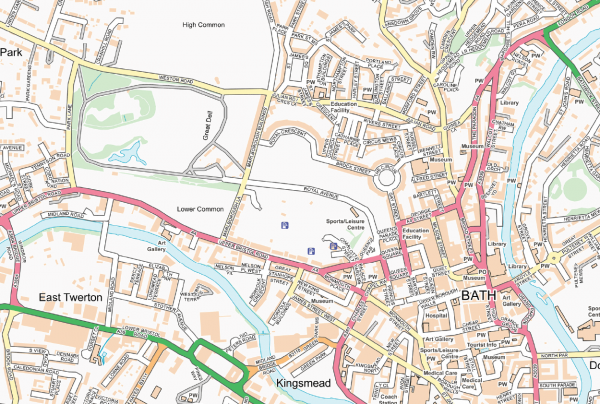 Bath Street map