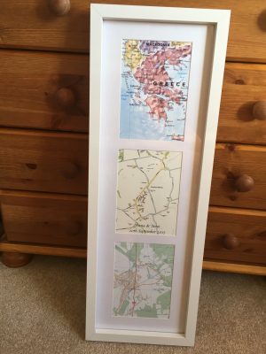 Bespoke personalised map gifts