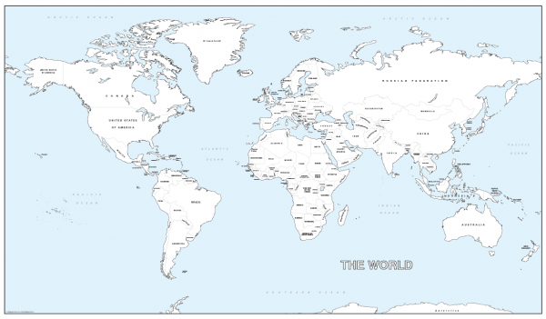 Big world colouring map