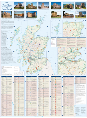 Castles map of Scotland