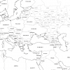 Giant detailed personalised world colouring map
