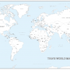 Large personalised world colouring map