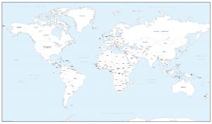 Large world colouring map