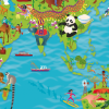 Children's Picture World Map - Large