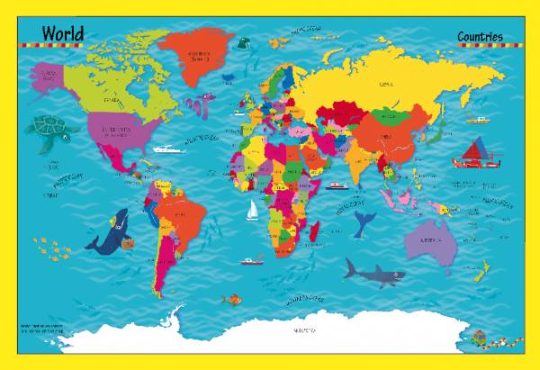 Children's World Landscapes Picture Map