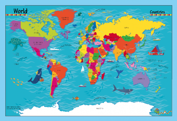 Children's World Landscapes Picture Map