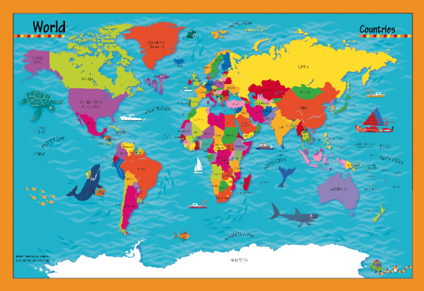 Children's World Landscapes Picture Map