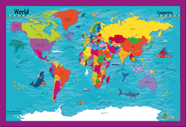 Children's World Landscapes Picture Map