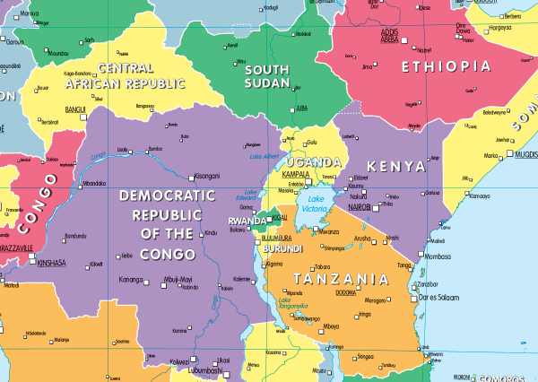 Children's Political map of Africa