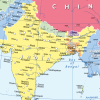 Political map of Asia