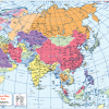 Political map of Asia