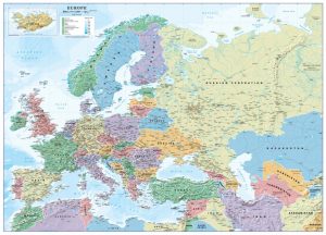 Europe Map Scale 1:10 million