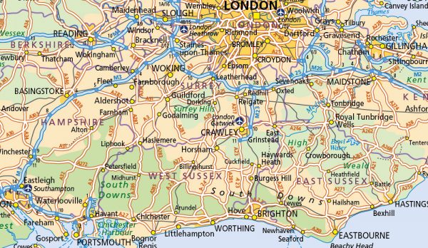 Personalised GB Map with Greater London inset