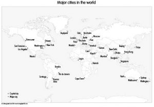Major cities of the World (set of 3)