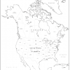 Big personalised North America colouring map