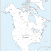 Large personalised North America colouring map