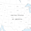 Large personalised North America colouring map