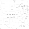 Large personalised North America colouring map