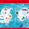 Personalised Children's Picture Map of the Polar Regions