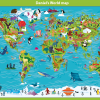 Personalised Children's Picture World Map - Large