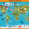 Personalised Children's Picture World Map - Large