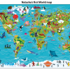 Personalised Children's Picture World Map - Large