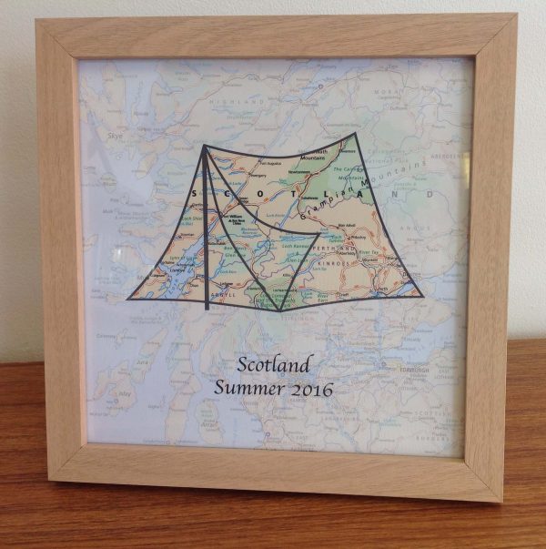 Personalised map gift - Events and Festivals (free delivery)