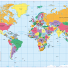 Personalised World Countries and Capitals map