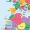 Personalised World Countries and Capitals map