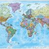 Personalised World Political Map Scale 1:30million (large)