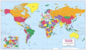 Children's Political map of the World