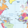 Political World map (A4)