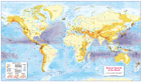 Set of 3 Children's World maps